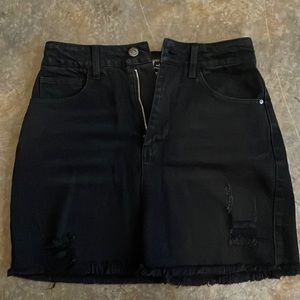 Black size small forever 21 Jean skirt